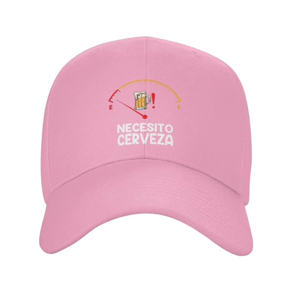 Men Women Necesito Cerveza Outfit Baseball Caps Funny Spanish Trucker Hat Unique Travel Headwear Adjustable