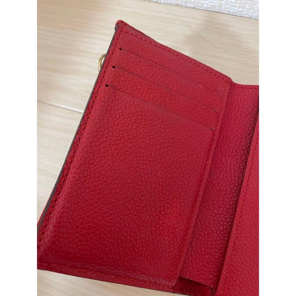 Used Louis Vuitton Trifold Wallet Red