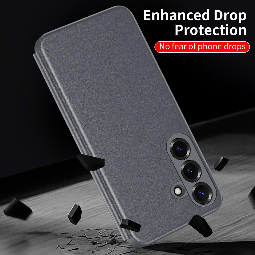 S26FE, Smart Window Case, APP Wake Up/Sleep, Wallet Phone Card Cover For Samsung Galaxy S26 FE Card Pocket Holder