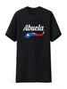 Puerto Rico Abuela T Shirt Flag Vintage Washed Stretched Fashion Casual Streetwear Unisex Top For Everyday Wear Stylish