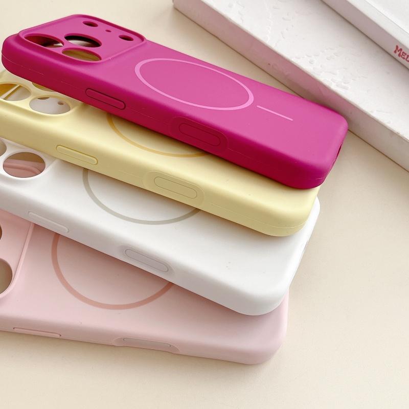 Liquid Silicone Original Phone Case for iPhone 17 Air 16 15 14 13 17 Pro Max Plus For Magsafe Shockproof Matte Soft Cover