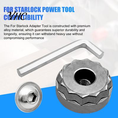 Reliable Tool Connection Oscillating Saw Blade Adapter Carbon Steel Converter Kit with Screw Hex Wrench Easy Installation Set for Starlock Power Tools