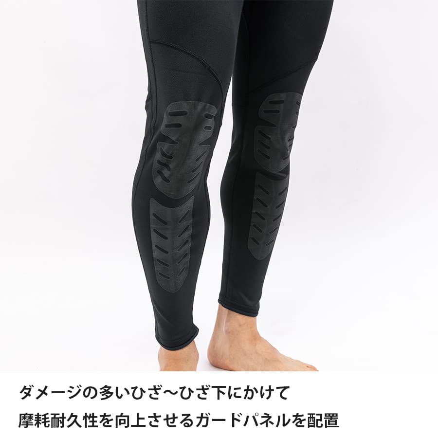 Finetrack Flood Rush Leg Guard Tights (Men's) / FWM0137 (JP, Alphabet, L, Black)