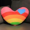 Rainbow Heart-Shaped Couple Cushions - Cute and Creative Holiday Gift