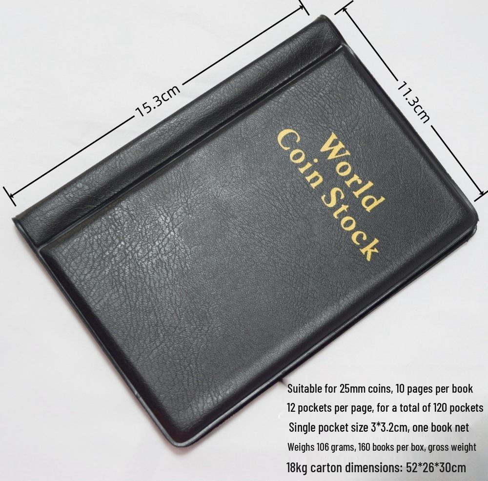 Cross-Border Coin, Medal & Philately Collection Album with Hard-Shell, Transparent Storage for Silver Dollars & Banknotes