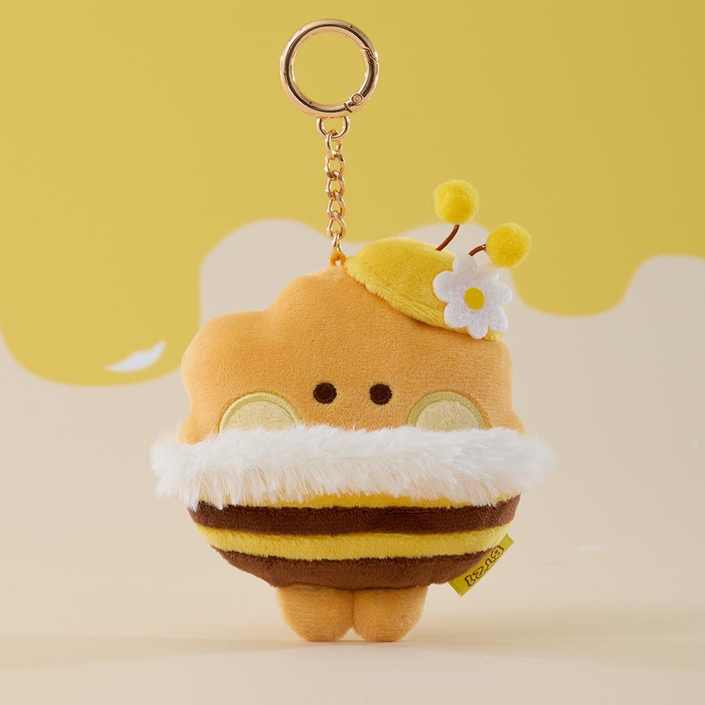 BT21 SHOOKY Minini Honeybee Plush Measuring Tape Keychain