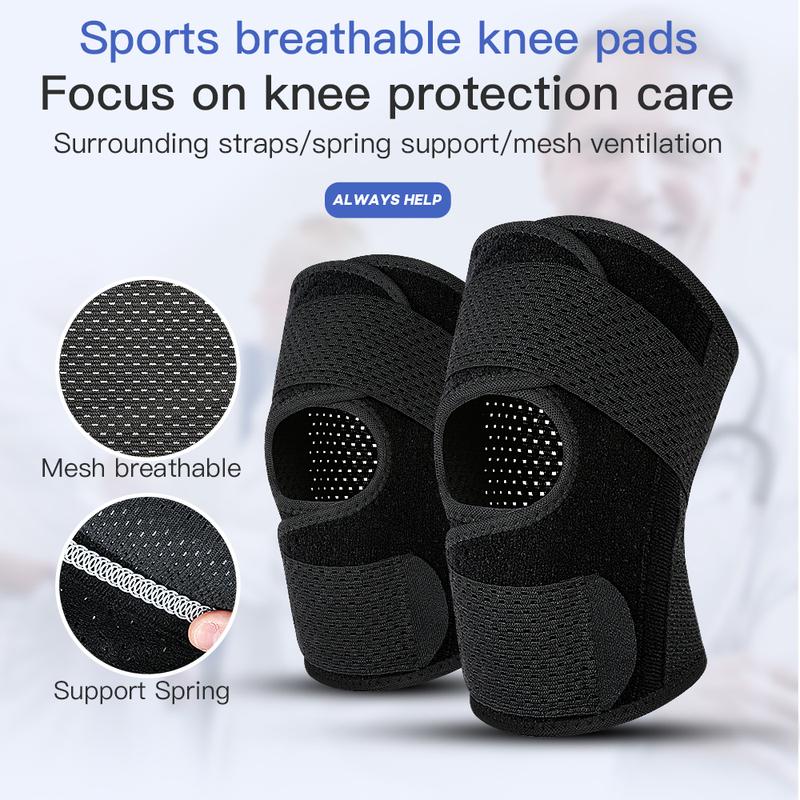1 adjustable elastic knee pad, breathable, non slip, and positioned compression, providing stable support for sports and fitness
