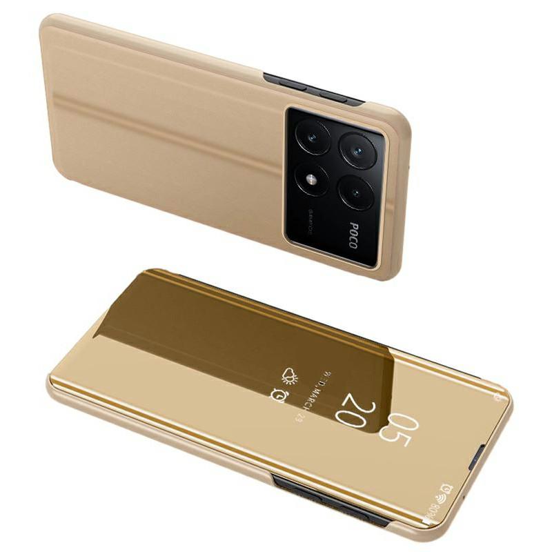 For Xiaomi Poco X6 Pro 5G/Redmi K70E 5G Case View Window Phone Cover with Stand Design