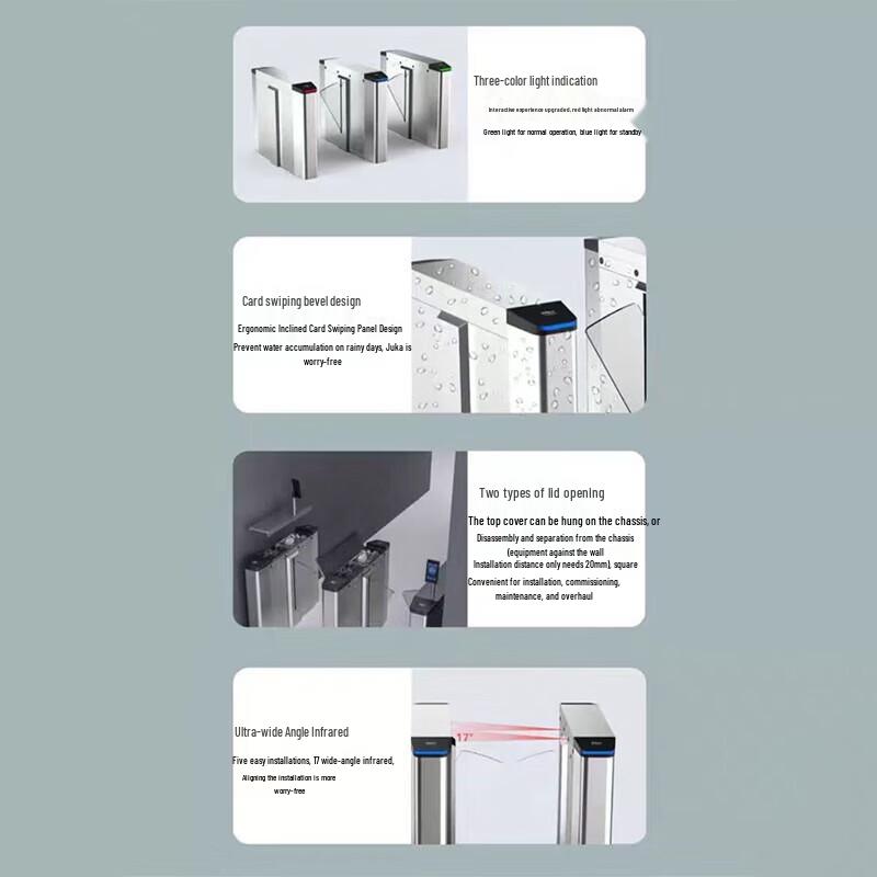 Dahua DH-ASG3200Q-L Pedestrian Wing Turnstile CN plug (adapter included)