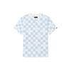Vans Refreshing Color Checkerboard Print Crew Neck Regular Short Sleeve T-Shirt Unisex T-Shirts Light-Blue VN0A7PZCBSS