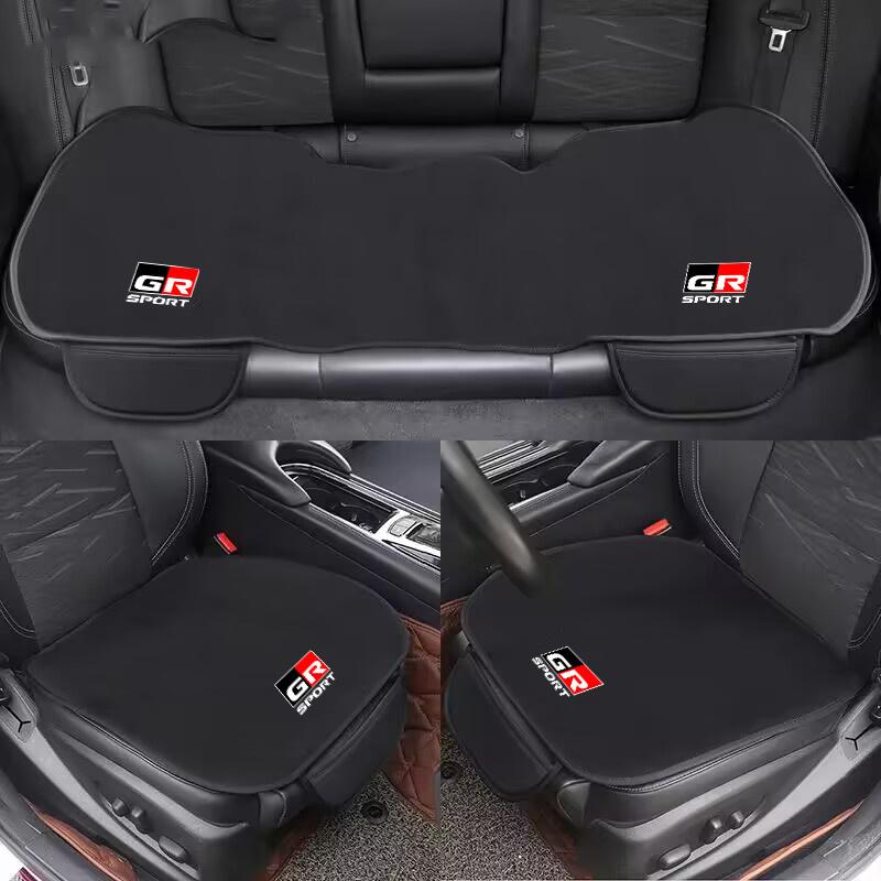 For Toyota GR Sport Chr Gazoo 2023 Yaris Hilux 86 Racing Auto Interior Accessories Car Front Seat Cushion Flannel Cover Protect