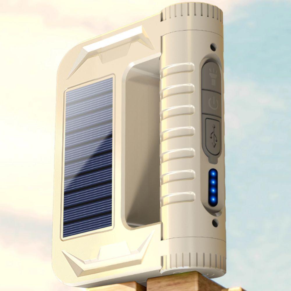 Multifunctional Emergency Light Foldable Rainproof Solar Lighting Lamp 5 Lighting Modes Solar Powered Camping Lantern