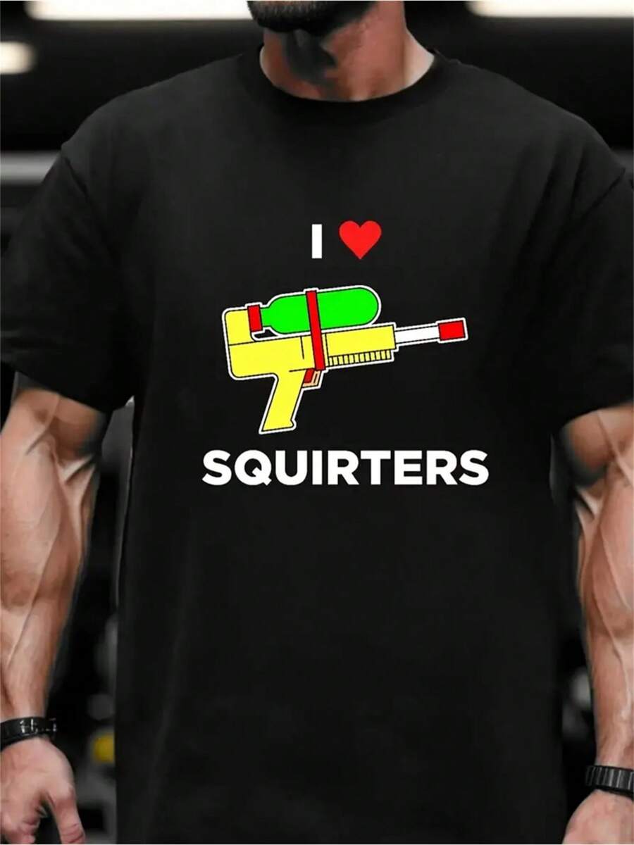 

Graphic Print Tees For Unisex, Casual Short Sleeve T-Shirt For Summer S