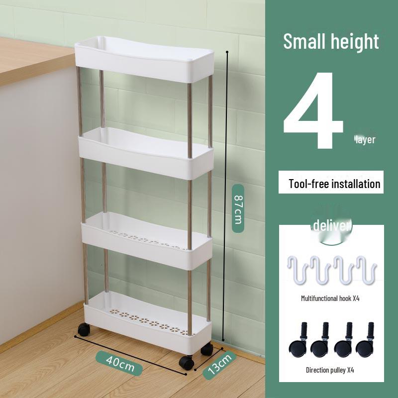 Multi-layer Movable Trolley Fruit & Vegetable Storage Rack
