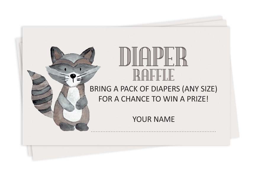

Inkdotpot 30A Baby ShowerA подгузник лотерейный билет лотерея вставить карты поставки игры для Baby Shower вечерние 2 x 3.5 Inches