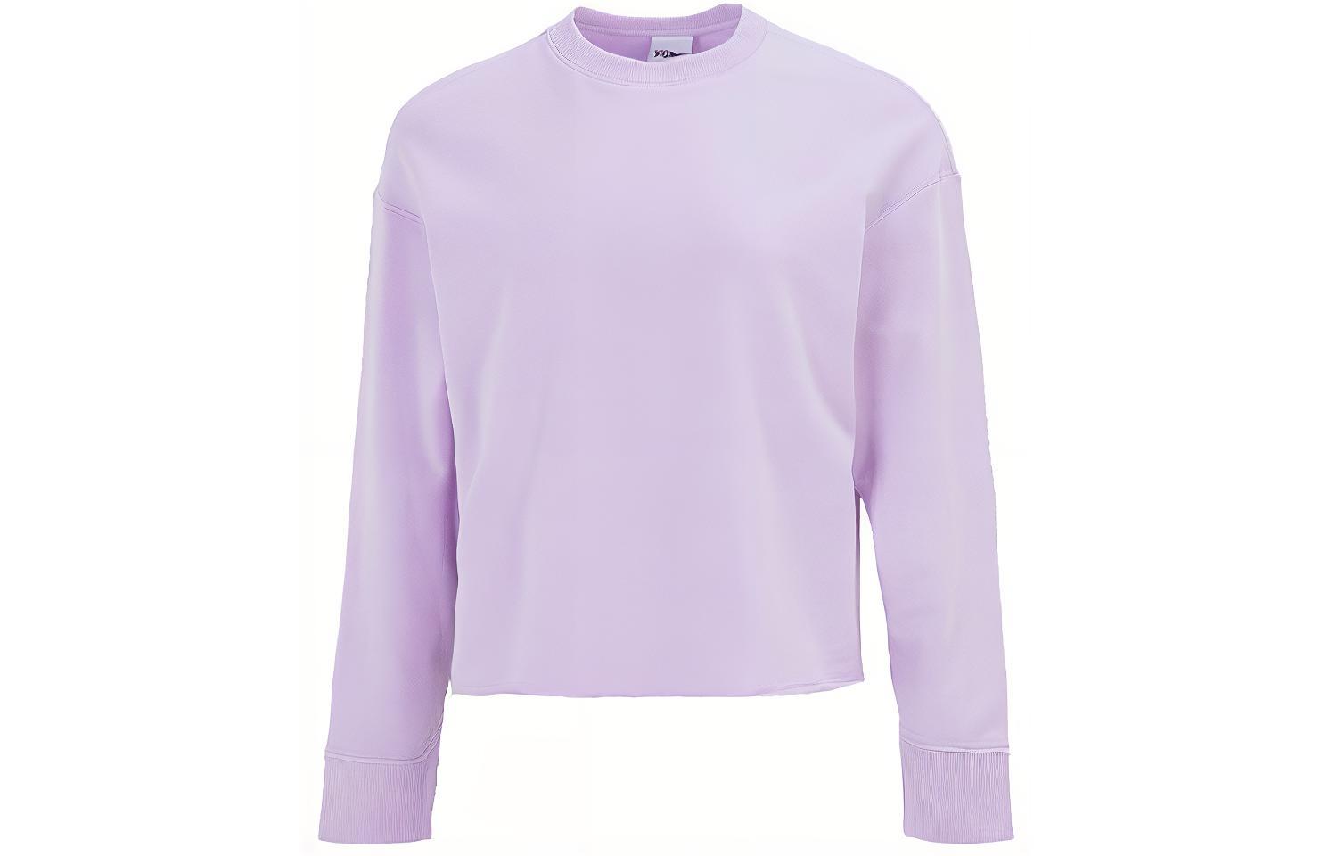 Nike Sweatshirts Women s Purple Crew Neck Moderate Regular DM6976-530 M