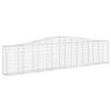 VidaXL 3x Arched Gabion Baskets Arched Gabion Cages Gabion Walls Garden Fences Terrace Outdoor 3145814