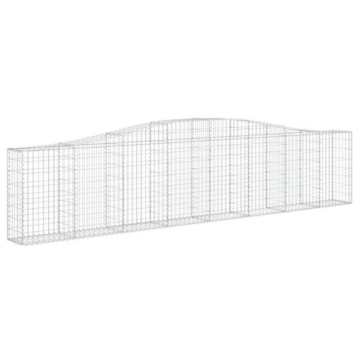 VidaXL 3x Arched Gabion Baskets Arched Gabion Cages Gabion Walls Garden Fences Terrace Outdoor 3145814