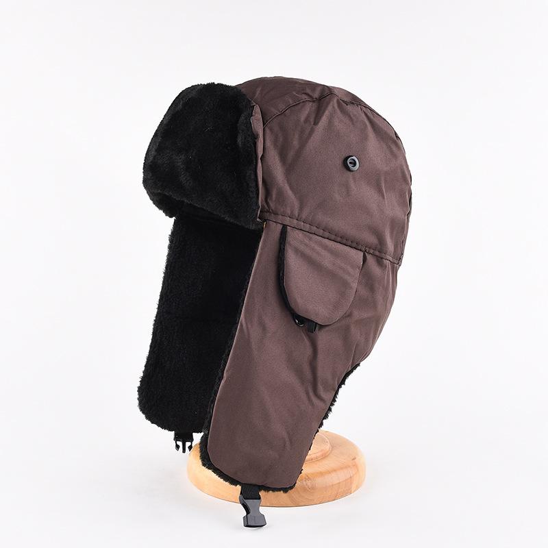 Thunderhead Cap Men's Fall and Winter Warm Cotton Cap Children's Mask Cap Plush Ear Protection Cycling Cap Europe and The United States