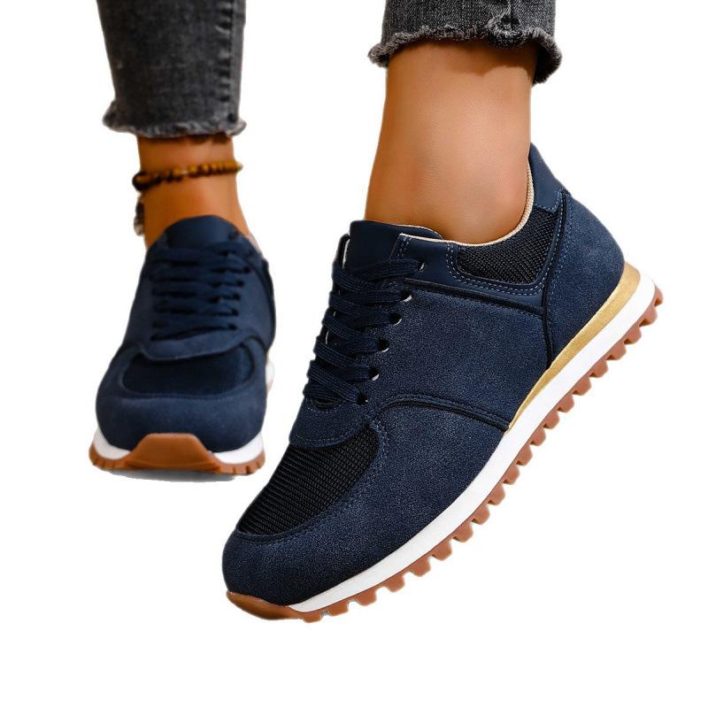 Thick-soled German training shoes autumn plus size new round toe lace-up casual sports Forrest Gump shoes
