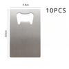 1/10pcs Stainless Steel Beer Bottle Opener for Wallet Pocket Can Be Carved for Restaurants Bars DIY Wedding Favor Gift