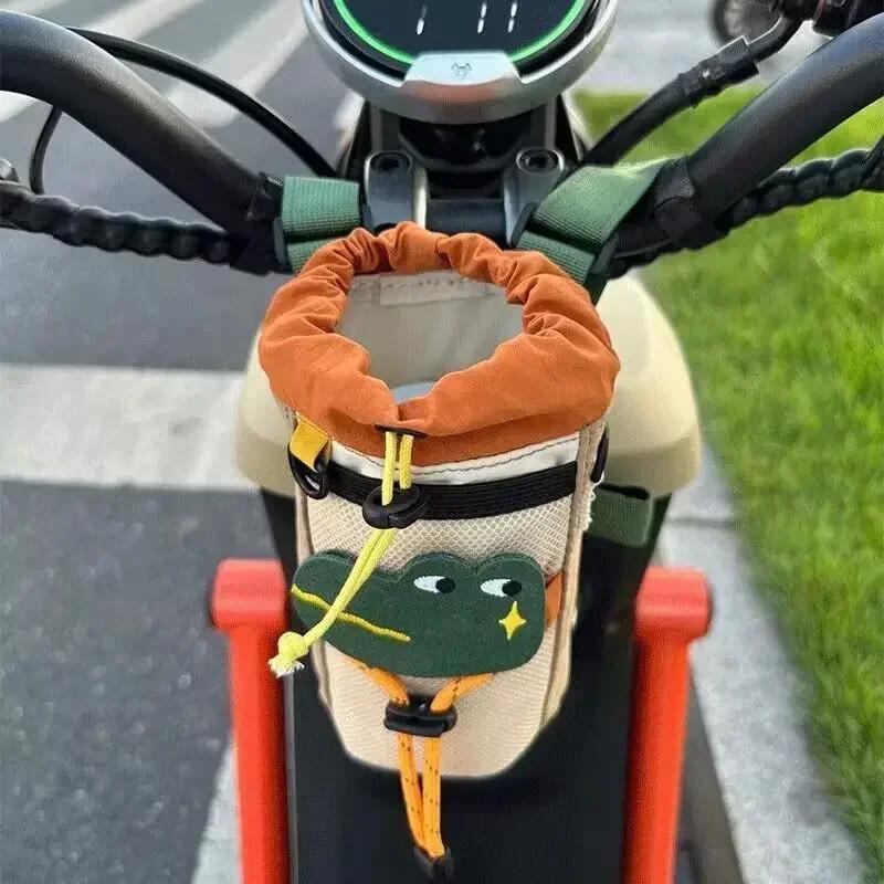 

Newest 2025 Bicycle Water Bottle Bag Kid Bike Carrier Bag Cartoon Cycling Riding Gear Mountain Bike Road Bike Front Bags помаранчевий