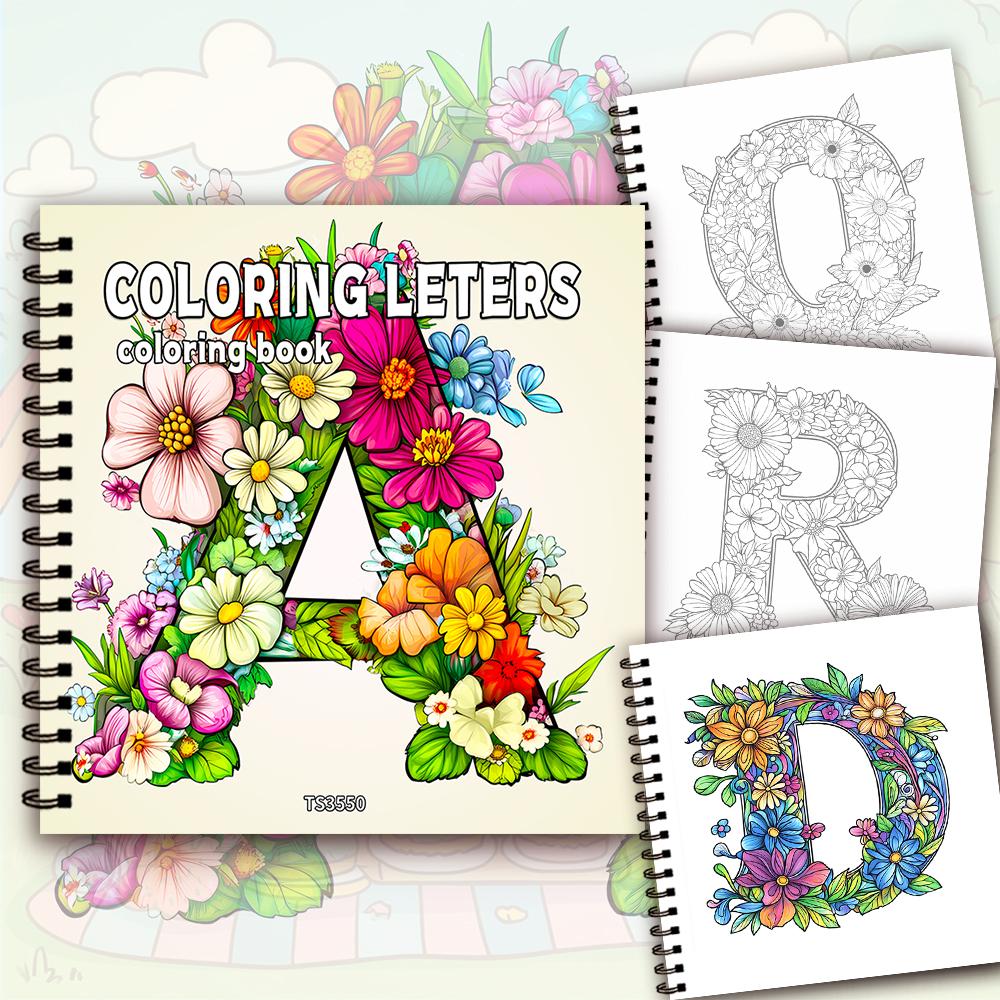 

Книжка-раскраска с алфавитом, Веселые буквы, Раскраска для подростков, Различные узоры, Бумага 100 г/м², Снятие стресса, Подарок на день рождения