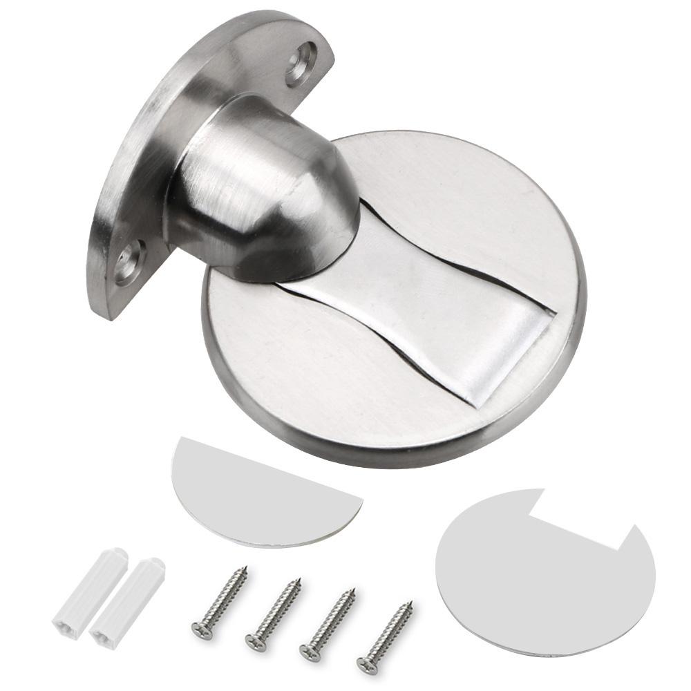 Magnetic Door Stops Hidden Door Holders Catch Floor Hidden Doorstop 304 Stainless Steel Door Stopper Nail-free Doorstop