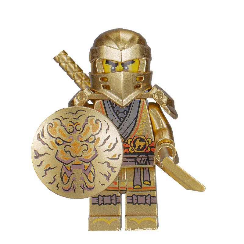 Ninja Warrior Superhero Doll With Weapon Single Building Block Assembly Toy