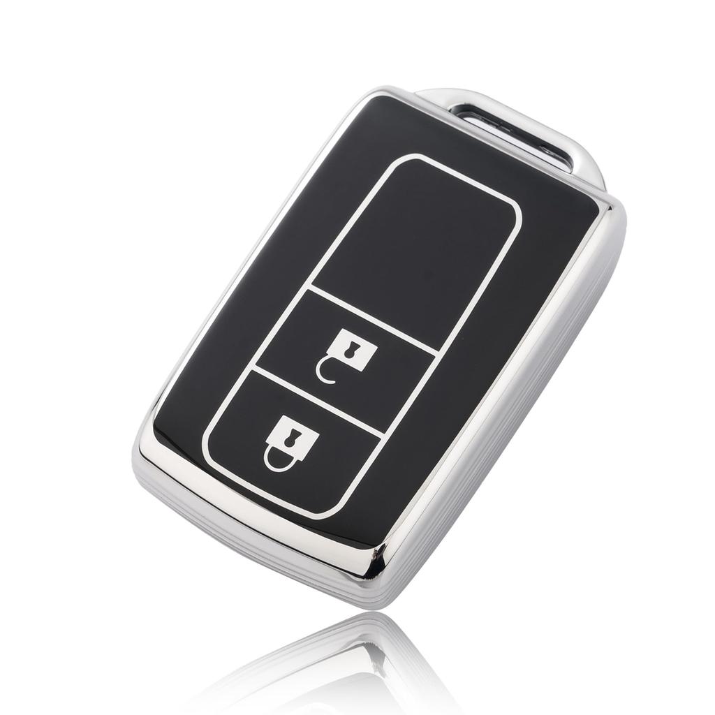 Toyota Daihatsu Key Case Tanto Tanto Custom Smart Key Case Tanto Exe Move Move Custom Copen Passo Boon COO Key Cover TPU Scratch Prevention (Silv