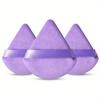 3pcs Triangular Powder Puff, Soft and Comfortable, Suitable for Loose Powder and Body Powder, Dry and Wet Dual-use, Makeup Tool, Beauty Tool
