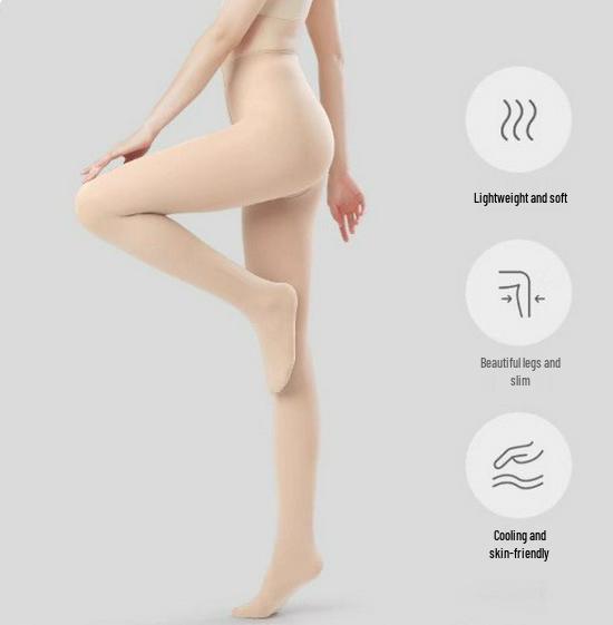 

Матово-сірі колготки для схуднення з оксамиту 80D - жіночі екстра довгі колготки нюдового кольору для весни та осені One Size (Weight 80-138 lbs)