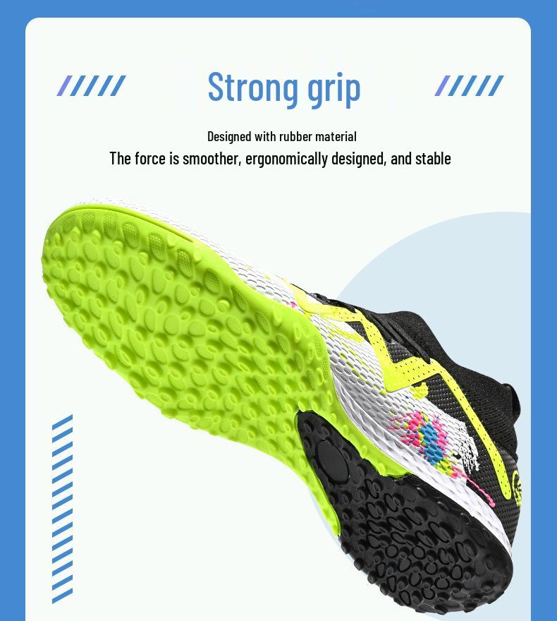Unisex High-Top Turf Soccer Shoes for Youth and Adults - TF Training Footwear