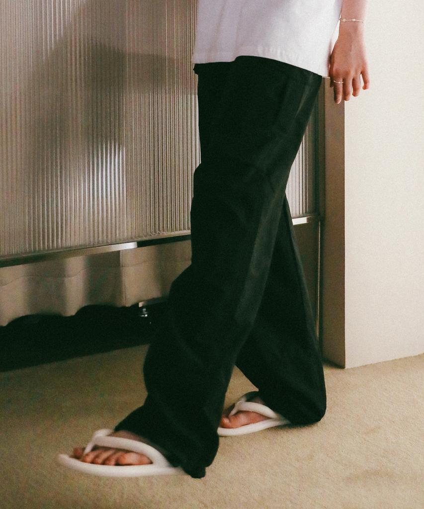 LOSSYROW String Cargo Sharing Jogger Pants Black