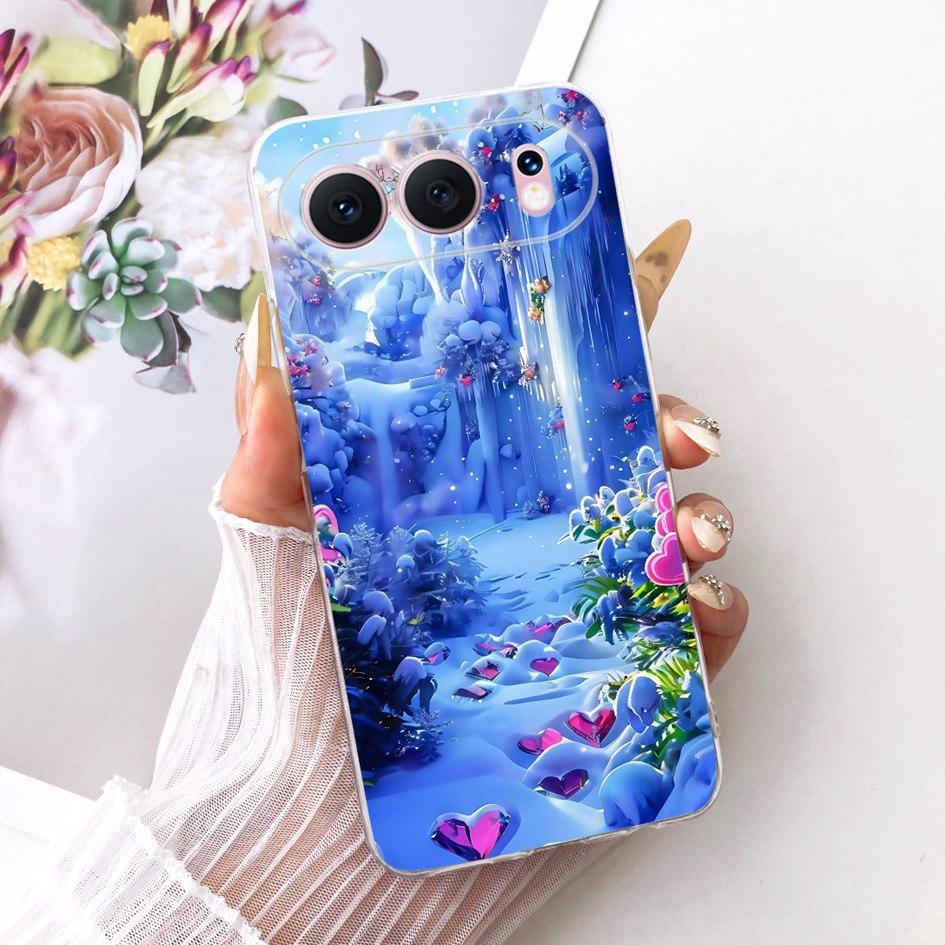 6.55" For Honor 500 5G Case Fashion Flower Bowknot Soft Slim Silicone Phone Cover For Honor 500 Pro Funda MEY-AN00 Honor500 Capa