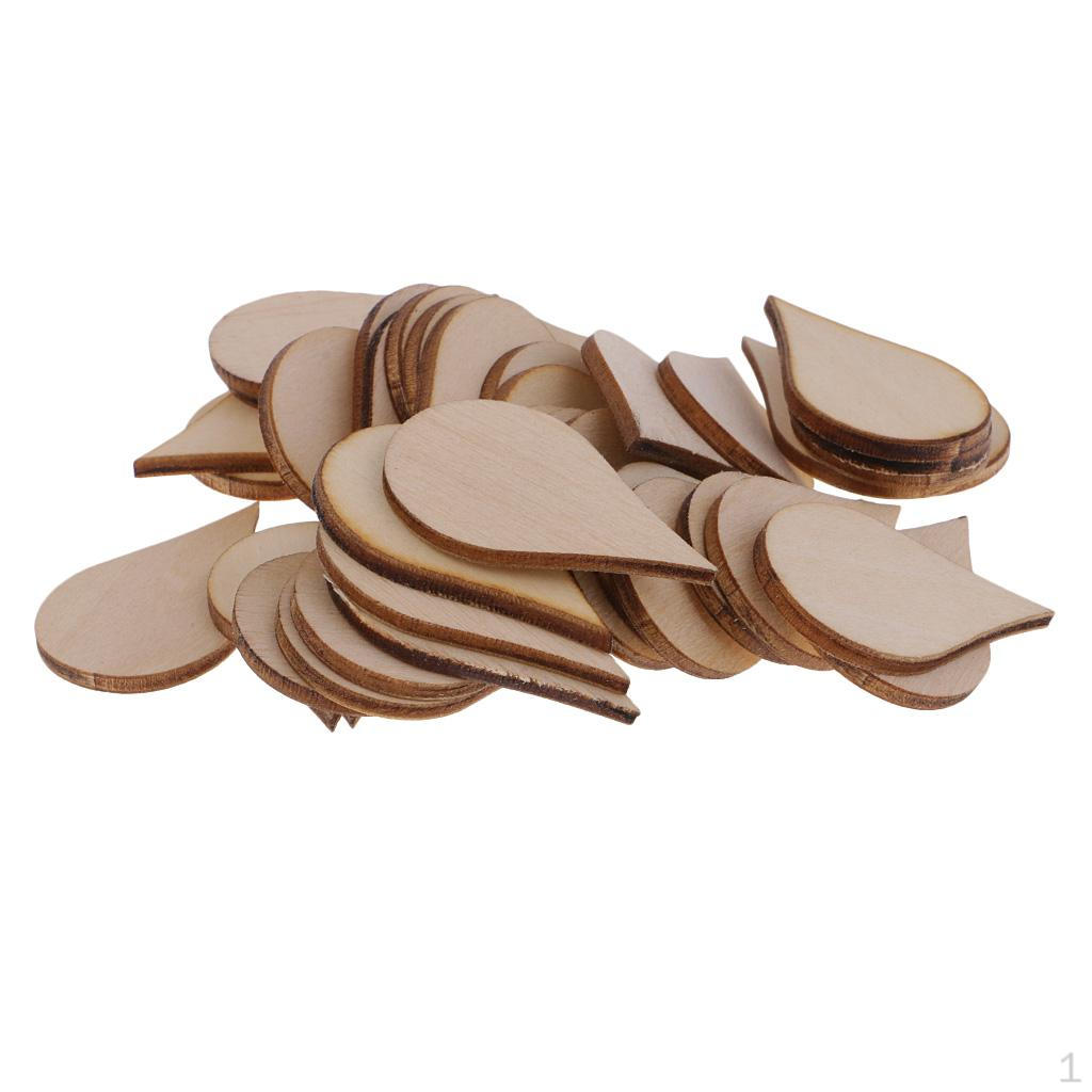 Wood Cutouts, Unfinished Wooden Ornaments for Decoration,