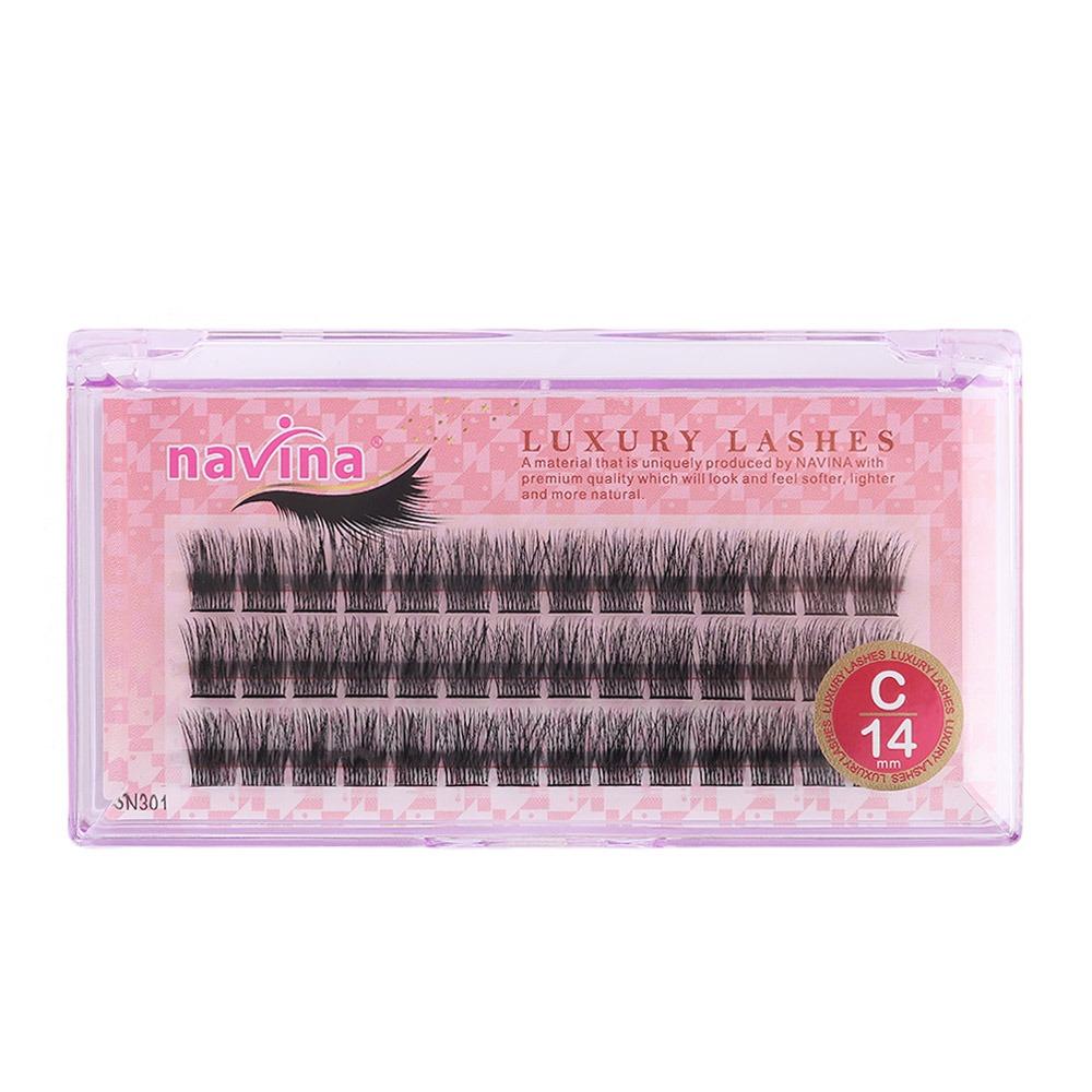 

42 Cluster/Box Bold Definition False Eyelashes Natural Long Faux Mink Hair Eyelash Extension 14mm