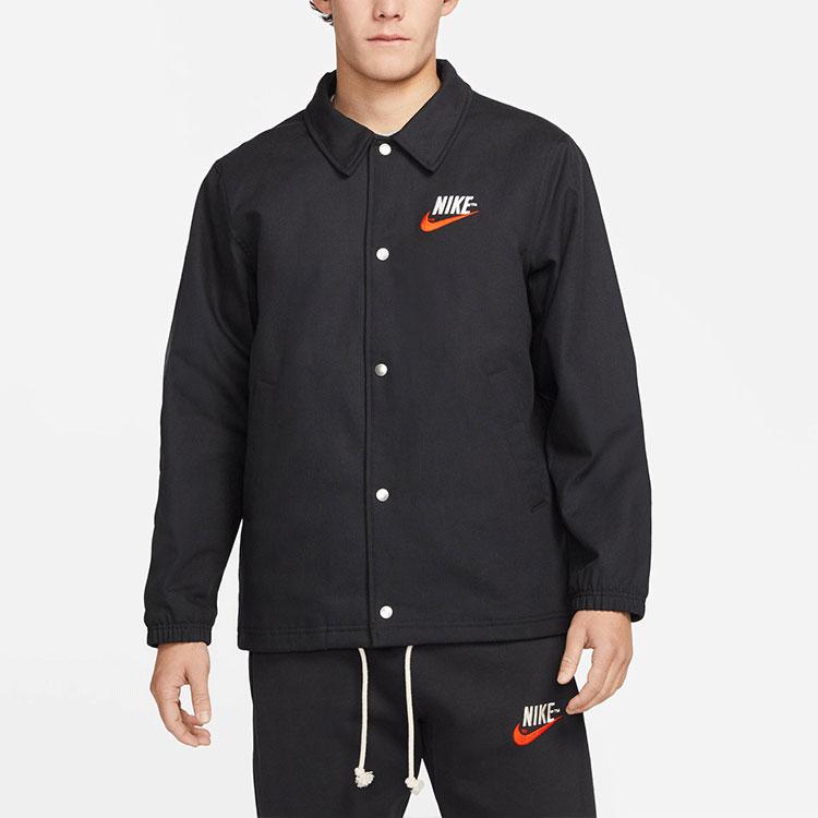 Nike Trend Capsule Large Logo Sportswear Cotton-Padded Jacket Men Outerwear Black DM5276-045