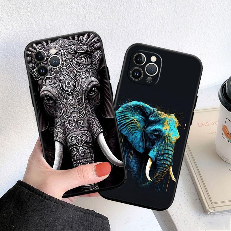 PP2 Animal Elephant Soft Shell Phone Case for Samsung Galaxy S20 S21 S22 Ultra FE + Plus A21S A22 A24 A25 A26 A30 A30S A31