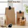 8 PCS Cute Chip Clips, Food Bag Clips, Black Cat Shaped Chip Clip, Acrylic Kitchen Snacks Clip for Airtight Seal Food Storage, Paper Storage