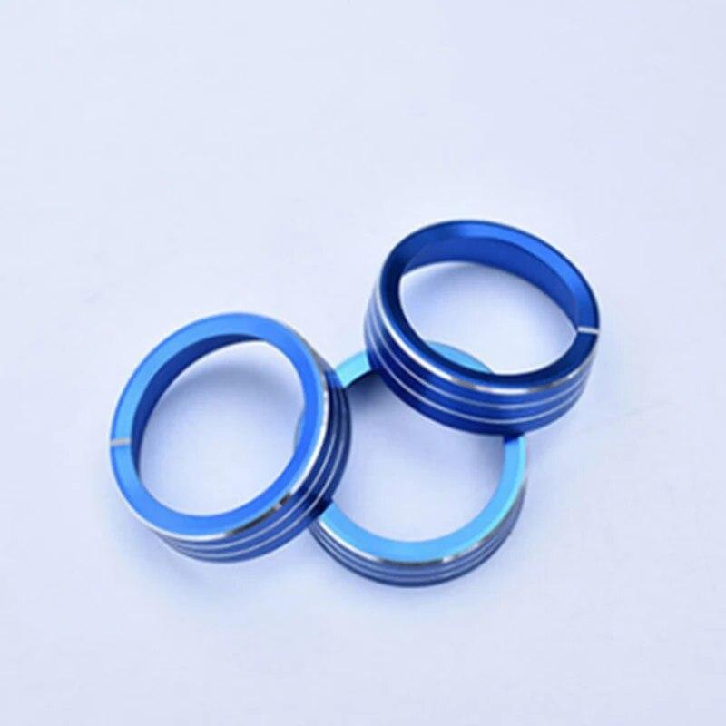 My Good Car  for KIA K3 2015-2018 Aluminum Alloy AC Switch Buttons Cover Air Condition Control Knob Ring Trim