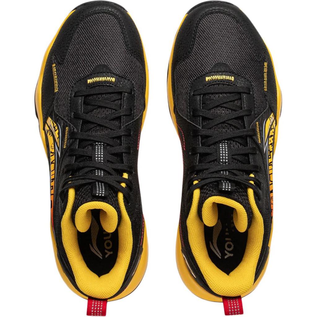 Li Ning Kids Basketball Comfortable Versatile Shock Absorption Low Top Basketball Shoes Kids sneaker Black YKBV103-3