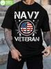 Navy Veteran Graphic T-shirt - Large Size