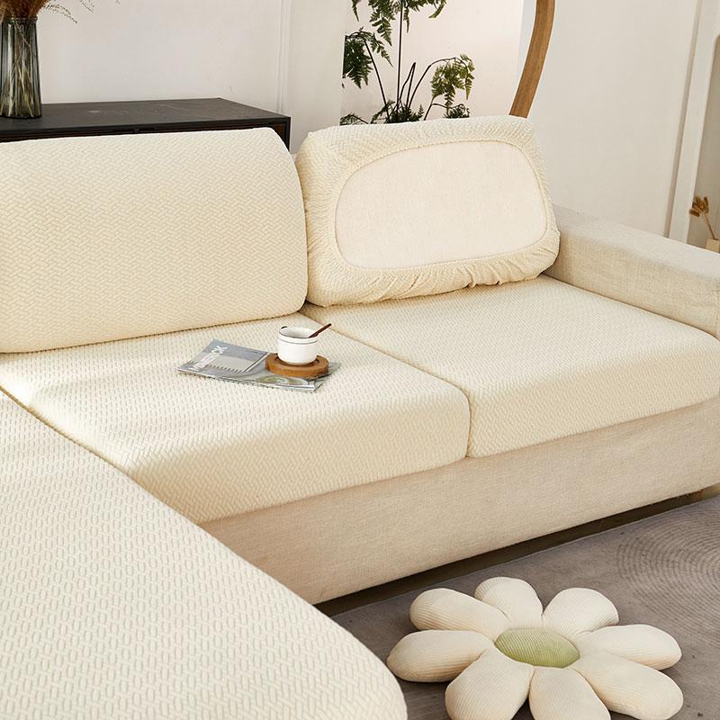 Jacquard Elastic Sofa Cover For Living Room Adjustable Couch Cover  Removable Washable Sofa Cushion Cover Protector Slipcover