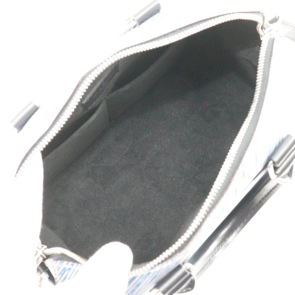 Louis Vuitton Speedy Band Riell 25 Handbag M51280 2WAYShoulder Epi Denim Blue Epi Leather Women Used