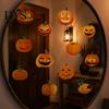 Easy Peel And Stick Holiday Murals 3 Sheets Halloween Ghost Face Pumpkin Wall Sticker, Cute Black Cat Removable Stickers for Kids Decorative