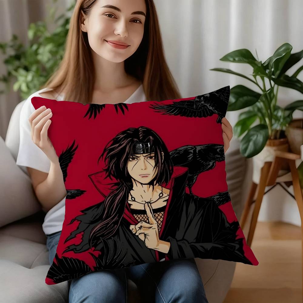 Uchiha I-ItachiS Pillow Case Sofa Decorative Home Double-sided Print Plush Square Throw Pillow Covers Cushion Decor Cover