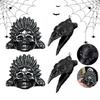 Fluier Aztec Autentic Fluier Aztec Zgomotos Înfricoșător Fluier de Război Aztec pentru Recuzită de Glumă de Halloween
