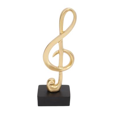 Musiknoten-Skulptur Musiknotenform Elegant Schlicht Harz Musiknote Tischskulptur für Büro