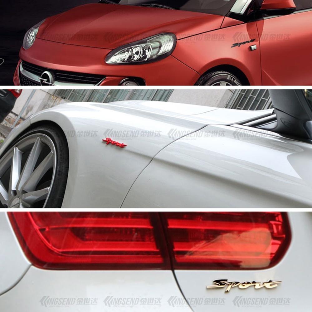 Sport Chrome Emblem Car Badge Sticker Racing Front Door Side 3D Logo Tail Trunk Sticker Automobiles Car Styling Accessories